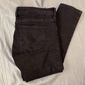 Black Hollister Super Skinny Jeans